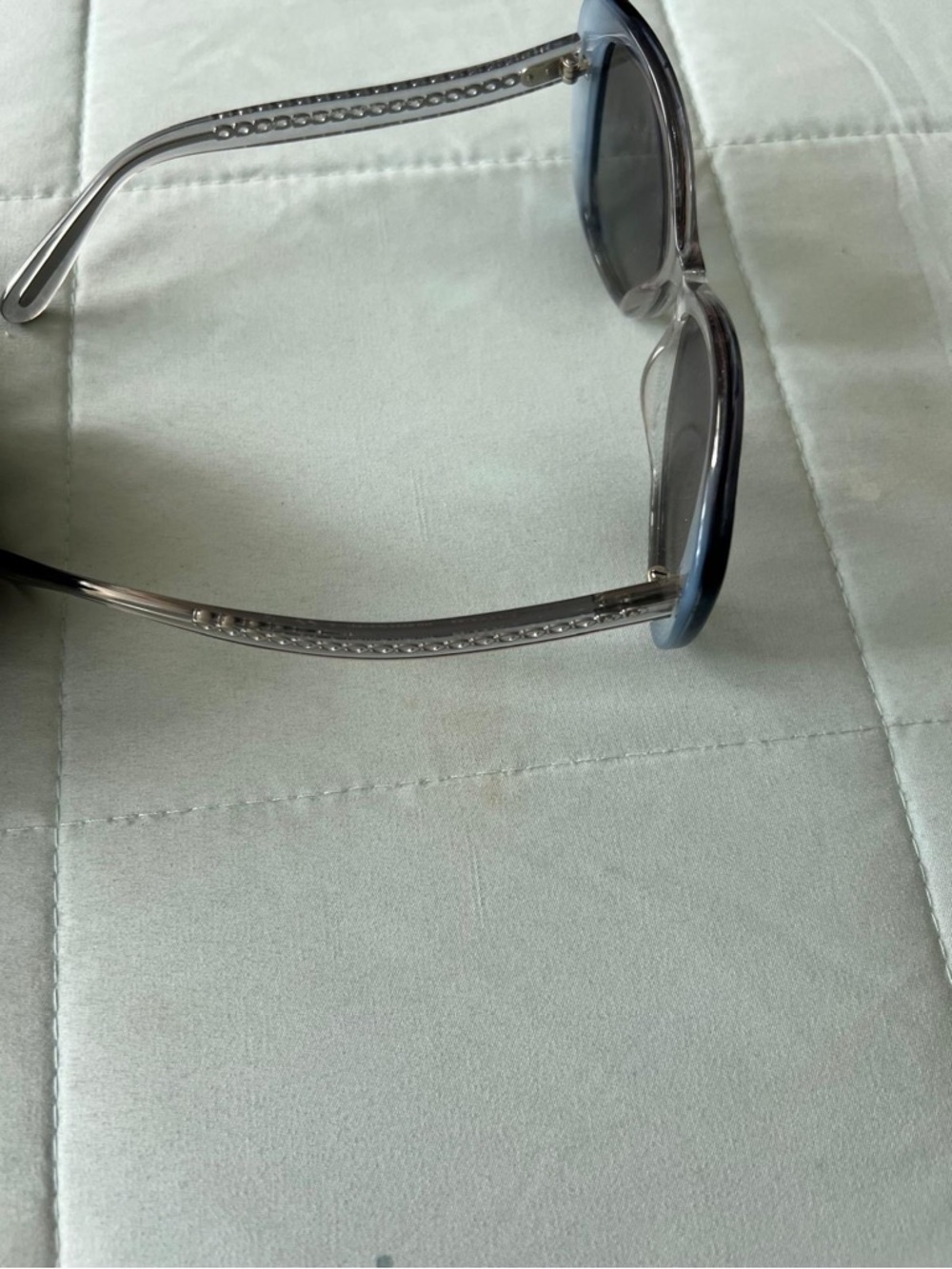 Coach Women's Black Gradient Oval Sunglasses - Picture 3 of 3